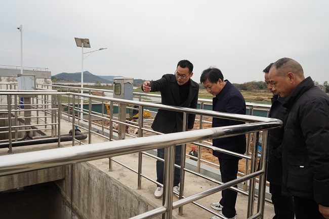 楊秀頎督導鄉鎮污水處理廠提質增效工作